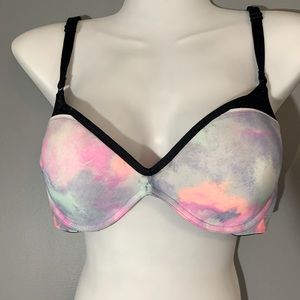 VS PINK Scoopneck Bra (Tie dye look) 36C